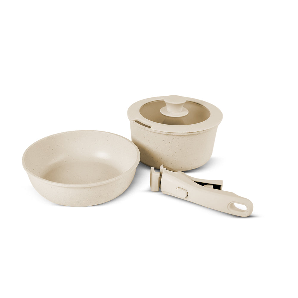 Keramisk Kokekarsett med Avtakbare Håndtak