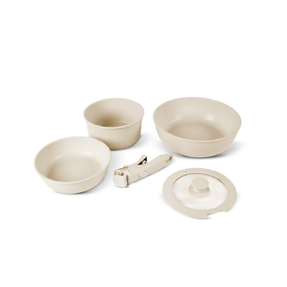 Keramisk Kokekarsett med Avtakbare Håndtak