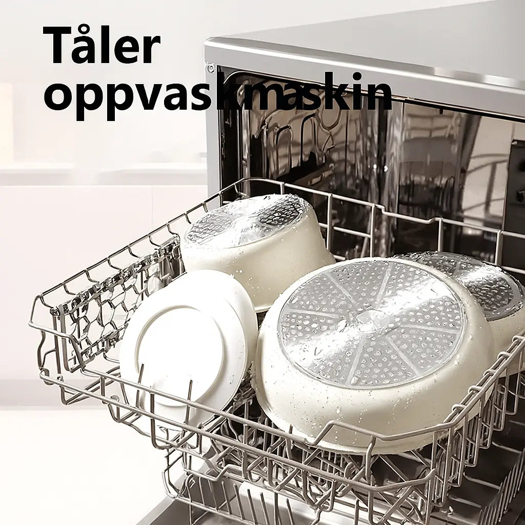 NordiChef White Nonstick Set with Detachable Handles